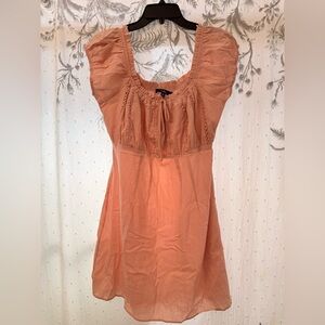 Lulu's Coral Ruffle Top